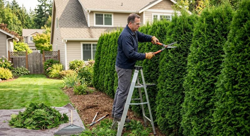 Arborvitae Pruning in Rockwall, TX